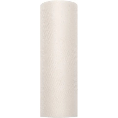 PartyDeco Гладък тюл - кремав 0, 15 x 9 м