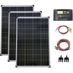 Solartronic Комплект соларна система 3x100W поликристален соларен модул, 20A контролер, кабели и букси (SET-300P-20A-KA-ST)