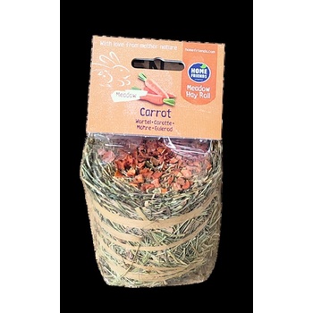 Homefriends - Ливадно сено ролка с морков за гризачи, 100 гр