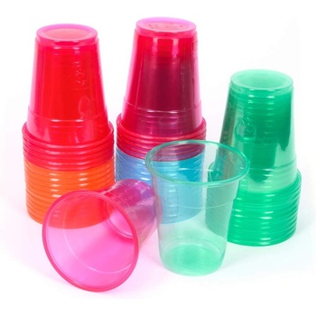 Image 1 of 45 бр. цветни пластмасови чаши с обем 300 мл