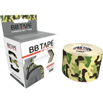 BB Tape Kineziologický tejp camo green 5 cm x 5 m