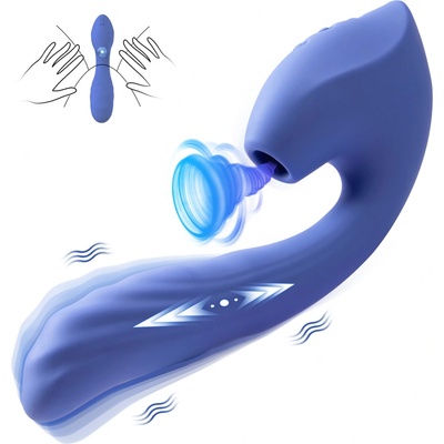 SuperLove Ultimate Pleaser Thrusting & Vibrating & Sucking Vibrator Purple