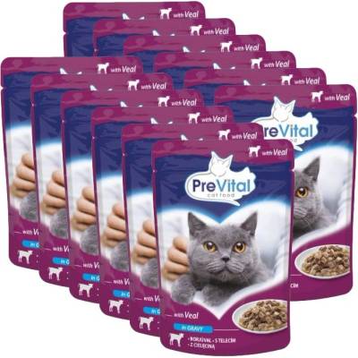 PreVital Cat Консерва с телешко в сос 12 x 100 г