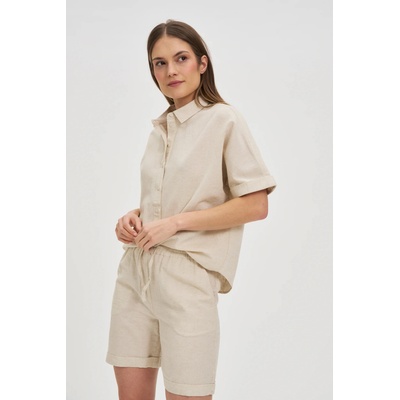 Moodo Бежова ленена риза Moodo | Bezhov | ЖЕНИ | XS