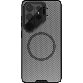 Nillkin Хибриден удароустойчив кейс с вградена поставка и MagSafe за Samsung Galaxy S26 Ultra - Nillkin CamShield Prop Magnetic Case (черен) (57983129397)