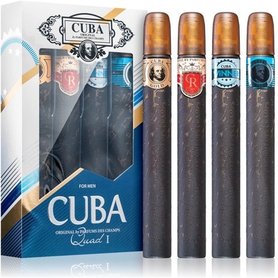 Cuba Quad IEDT Gold 35 ml + EDT Royal 35 ml + EDT Winner 35 ml + EDT Shadow 35 ml dárková sada