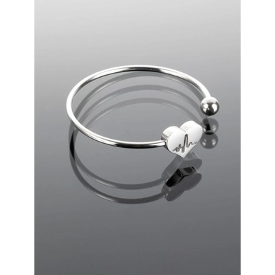 Prosperk náramek ocelový Srdeční tep S1565