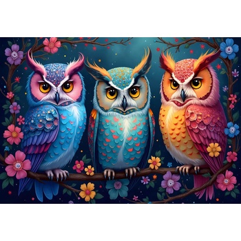 Alipson Puzzle - Puzzle Owls and Enchanted Night - 1 000 piese