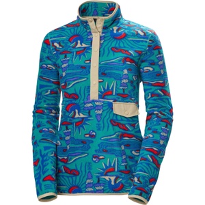 Helly Hansen Дамски поларен пуловер Helly Hansen Women's Maridalen Printed Fleece Fleece jumper - Dark Mint Rayco Lrg Aop - размер XS (105-7116-0211)