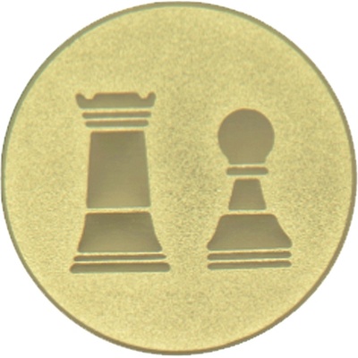 Emblém šachy zlato 50 mm – Sleviste.cz