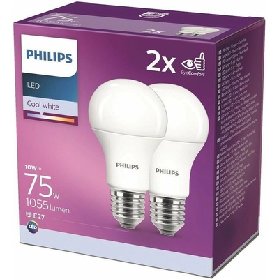 Philips LED 10-75W, E27 4000K, 929001234822 2ks