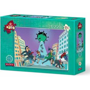 Art Puzzle Детски пъзел Art Puzzle Вирусът атакува, 150 части
