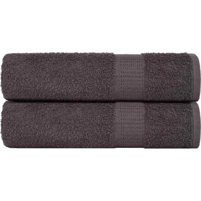 vidaXL Кърпи за ръце FROGN 2 бр. Антрацит 50x100 см 360 г/м2 (136681)