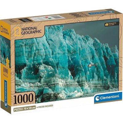 Clementoni National Geographic Vrtuľník skúma stenu Hubbardovho ľadovca 1000 dielov