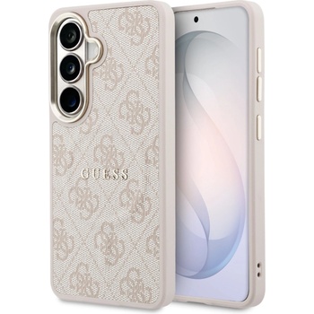 GUESS Гръб Guess за Samsung Galaxy S26 Plus, PU, Leather 4G Gold Magnetic Case - Розов