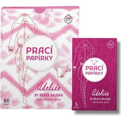 EcoHaus Limitovaná edice x Beata Rajská: Prací papírky 60 praní Ateliér + Prací papírky 5 praní Ateliér ZDARMA