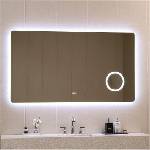 Inter Ceramic Правоъгълно led огледало за баня с нагревател и увеличителна част, 180/90 см, (icl 1835)
