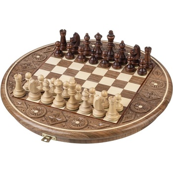 Drevený šach rubín orech