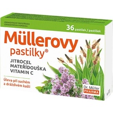 DR.MÜLLER Müllerovy pastilky s jitrocelem a mateříd.36ks