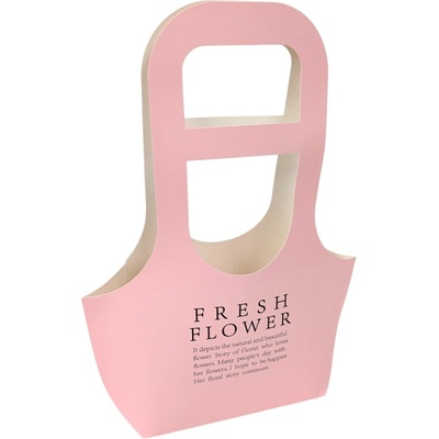 Floristická taška FB058 17x7,5x32,5cm 10 kusů v balení - 2 světle růžová