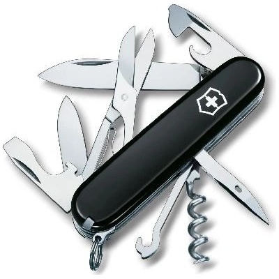 VICTORINOX - Střední kapesní nůž Climber, 14 funkcí, černá 1.3703.3