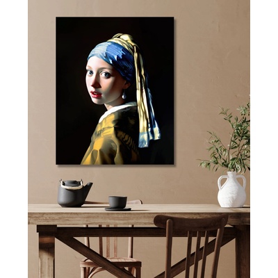 ZUTY Obrazy na stenu - Jan Vermeer - Dievča s perlou Rámovanie: vypnuté plátno na rám, Rozmer: 80x100 cm