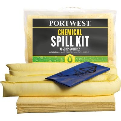 PORTWEST Souprava PW Spill SM90 podložka POR-SM90YER Žlutá