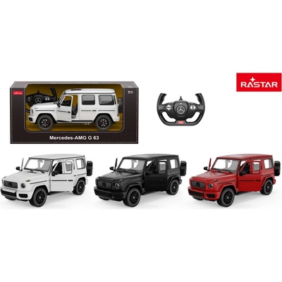 Rastar Mercedes-Benz G63 RTR napájaný batériami AA Červená 1:14