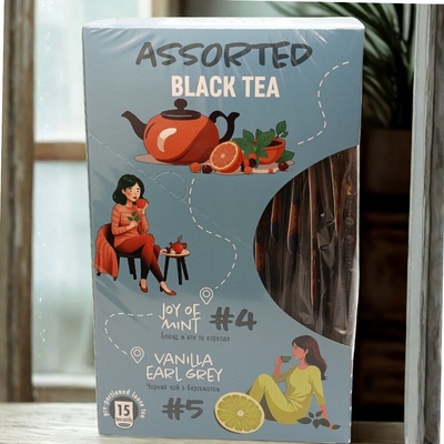 Tea Moments Assorted Black Tea kolekce černých čajů 15 sáčků