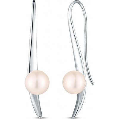 JwL Luxury Pearls Elegantní stříbrné náušnice s perlami JL0857