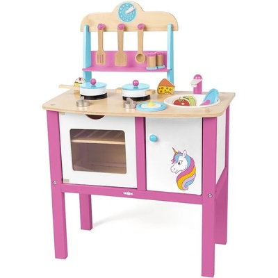 Woodyland Дървена кухня с аксесоари c Еднорог - Woody