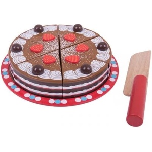 Bigjigs Toys - Дървена шоколадова торта (BJ627)