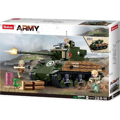 Sluban B1110 Bojový tank M4A3 (76W)