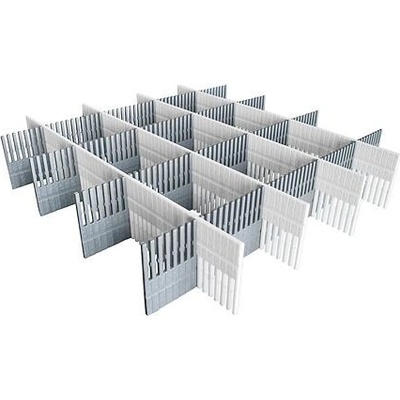 Nastavitelné přihrádky do kuchyňské linky Purvario barva světle šedá / tmavě šedá – Zboží Dáma