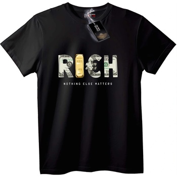 NOONEBRAND Тениска Богатство - 2XL, Black