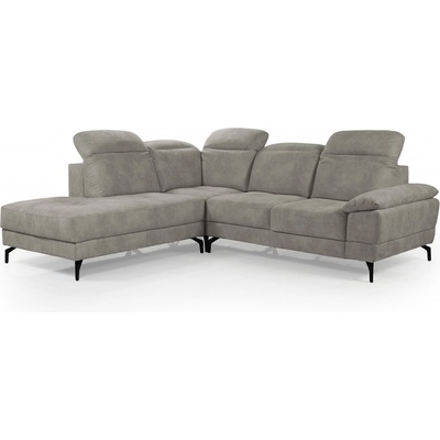 TEDIVA Ляв ъглов диван infinity с електрически релакс механизми - сиво (mmpicdllx-clo87)