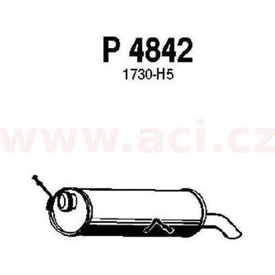 Zadní tlumič výfuku FENNO/IMASAF ACI V P4842
