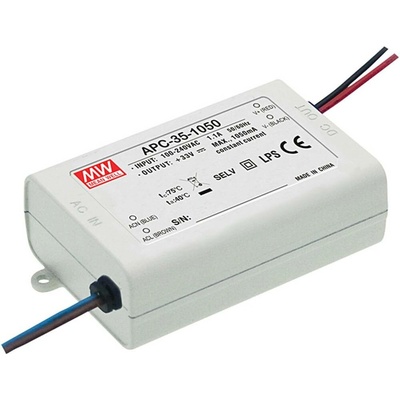 MEAN WELL APC-35-700 LED driver konstantní proud 35 W 0.7 A 15 - 50 V/DC bez možnosti stmívání, ochrana proti přepětí 1