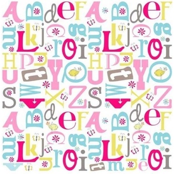 Patifix Самозалепващо фолио цветни букви - ширина 45 см