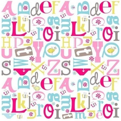 Patifix Самозалепващо фолио цветни букви - ширина 45 см