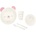 KikkaBoo Сет за хранене пластмаса Bear with me Pink (31302040134)