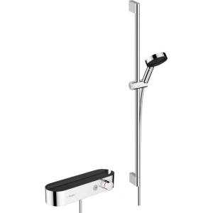 Hansgrohe Pulsify Select - Душ комплект „Relaxation с термостат, 3 струи, с държач 90 см, хром 24270000 (24270000)
