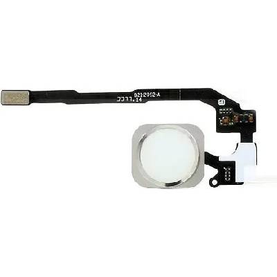 Apple iPhone 5S, SE - Tlačítko Domů + Flex Kabel (Silver), Silver