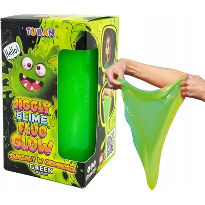 TUBAN Jiggly Slime Sliz Fluo Glow zelený 430 g