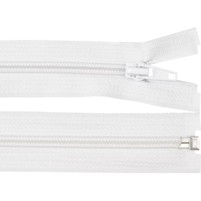 Prima-obchod Spirálový zip No 5 délka 55 cm bílá a černá POL, barva Bílá