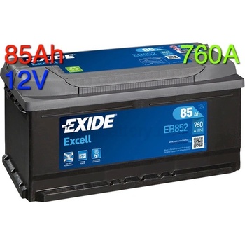 Exide Excell 12V 85Ah 760A EB852