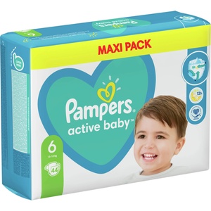 Pampers Бебешки пелени Pampers - Active Baby 6, XL, 44 броя (1100004251) - baby