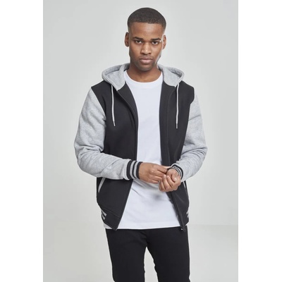 Urban Classics Мъжки суичър Urban Classics в сиво и черноUB-TB287-00029 - Черен, размер L