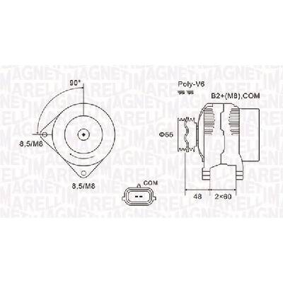 Alternátor MAGNETI MARELLI 063731974010