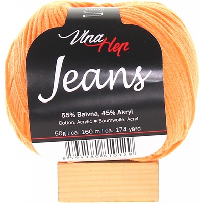 Vlna Hep Jeans oranžová 8192